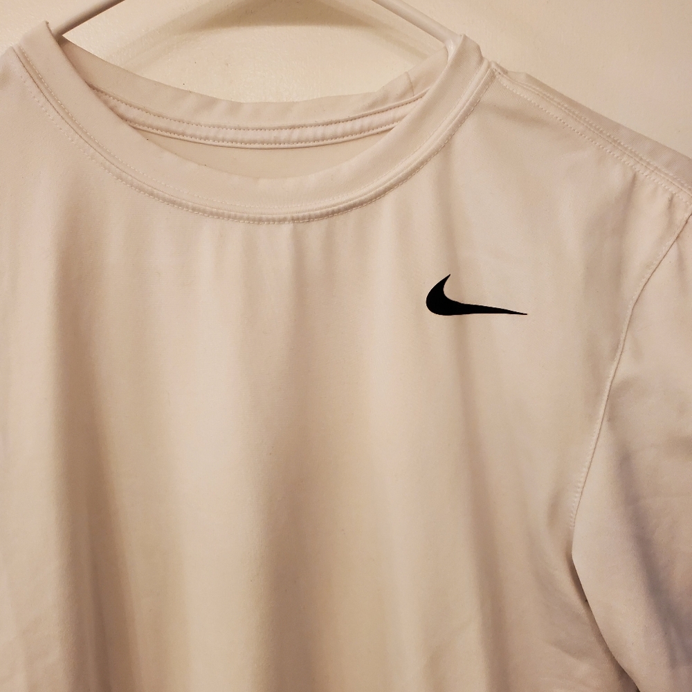 Nike White T-Shirt with Black Logo